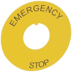 ETIQ D60 EMERGENCY STOP photo du produit