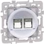 SQUARE DBLE RJ45 CAT6gr3STSILV photo du produit