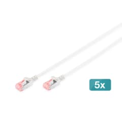 CAT 6 U-UTP Slim LSZH 10 m, X5 photo du produit