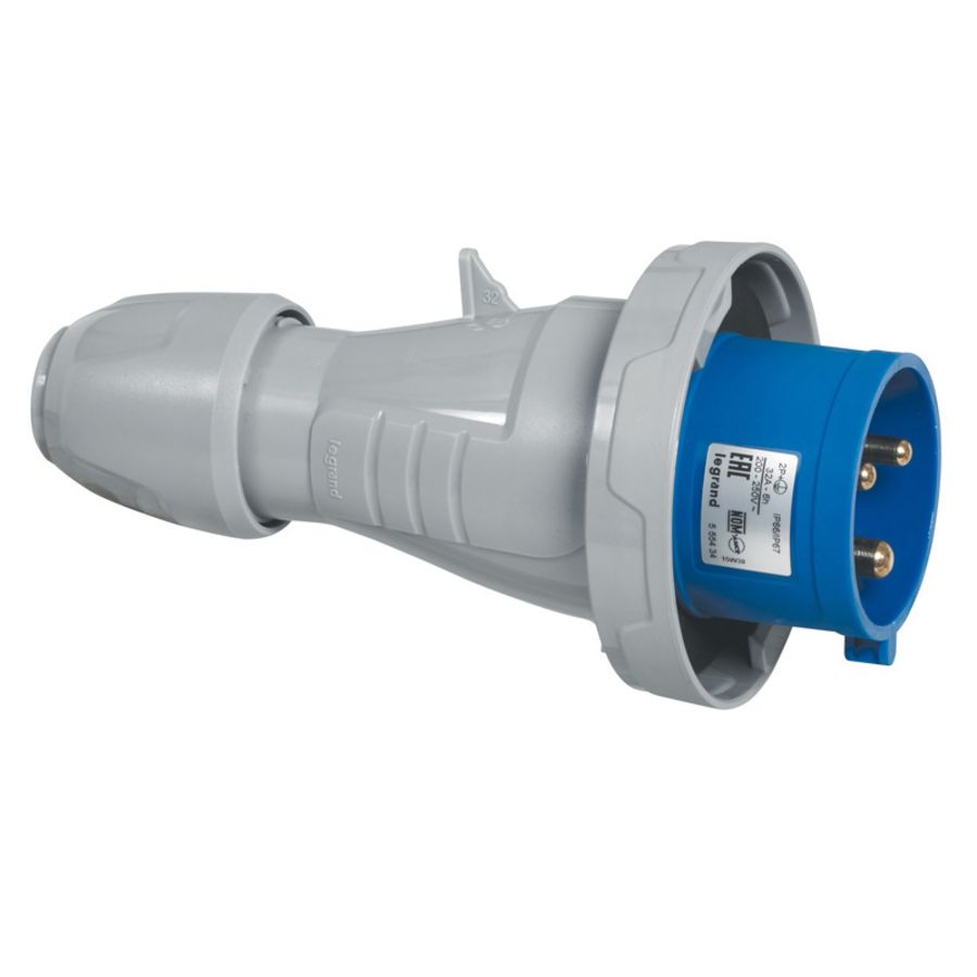 Legrand - 555324 - FICHE 16A 2P+T 230V IP67