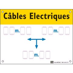 plaque alumetal cables enfoui photo du produit