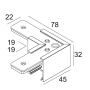 SLM26L - CORNER SET 90° W photo du produit