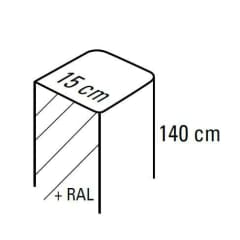 c4000i - pot. alu l15xh140cm photo du produit