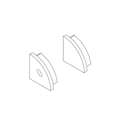 PROFIL D'ANGLE : EMBOUTS X2 BL photo du produit