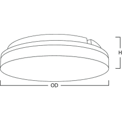 Plaf IP54 D280 12-18-24W CS MS photo du produit