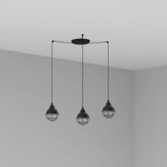 Claire Lampe Suspension Noire photo du produit