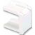 COVER, 1 SLOT, WHITE, PACK W. photo du produit