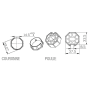 Adaptateur octogonal 400x6mm photo du produit