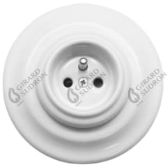 RETROCHARM socket porcelain wh photo du produit