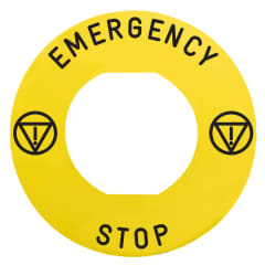 ETIQUETTE EMERGENCY STOP photo du produit