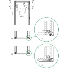 4 SUPP.FIXAT 1U-3U L 600 photo du produit