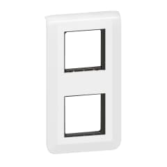 SUPPORT+PLAQUE 2X2MOD V BLANC photo du produit