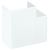 ANGLE PLAT FIXE 90X55 - BLANC photo du produit