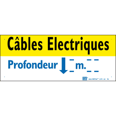 plaque alumetal cables electr photo du produit