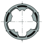 Roue clippage dur d50 x10 photo du produit