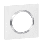 PLAQUE 1P BLANC CHROME photo du produit