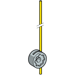 Levier IDP tige fib Ø3mm L=125 photo du produit