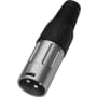 Fiche XLR male, 3 poles photo du produit