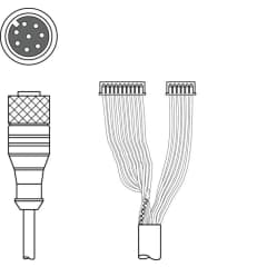 K-DS M12A-MA-8P-3m-S-PUR photo du produit