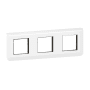 SUPPORT+PLAQUE 3X2MOD H BLANC photo du produit