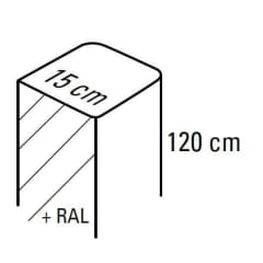 c4000i - pot. alu l15xh120cm photo du produit