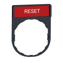 Porte etiquettes RESET photo du produit