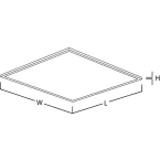 BackLite CWS 6262 UGR19 IP54 photo du produit