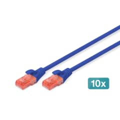 CAT 6 U-UTP LSZH 2m, X10, ble photo du produit