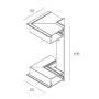 RECTA: STRIP CORNER.I 50X50 NO photo du produit