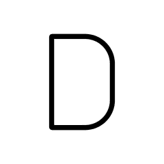 Alphabet of Light W "D" upperc photo du produit