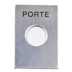 PLAQUE INOX GRAVEE 'PORTE' photo du produit