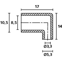 Passe-fil d'extremite HV4821BK photo du produit