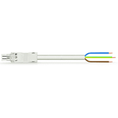 Cordon f/- 3g1.5/pvc/1m/blanc photo du produit