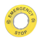 ETIQUETTE EMERGENCY STOP photo du produit