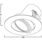 GC downlight WS 835 NO photo du produit