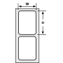 Etiquettes epaisses NPL63X13 photo du produit