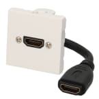 Plastron câblé - HDMI F - 0m10 photo du produit