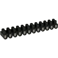 Barrette acier noire10 mm2 photo du produit