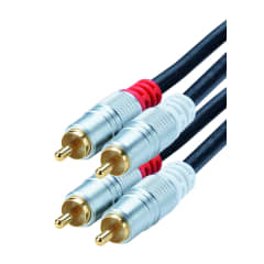 Cordon 2 RCA M/M - OR - 3m photo du produit