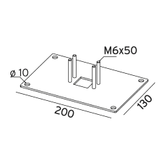 SEMELLE graphite pour bornes u photo du produit