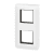 SUPPORT+PLAQUE 2X2MOD V BLANC photo du produit