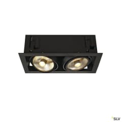 KADUX QPAR111 carré noir 2x75W photo du produit