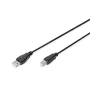 Cable USBA-B M-M 1m noir photo du produit
