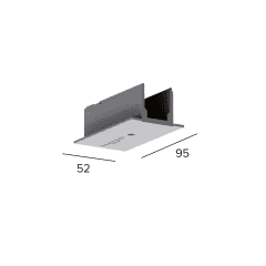 E.PLUS RECESSED COVER END-FEED photo du produit