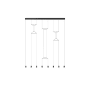 Wireflow Lineal, Suspendue, Bl photo du produit