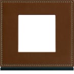 Plaque 1P coffee leather photo du produit