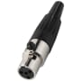 Fiche XLR femelle, 4 poles photo du produit