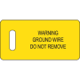 Ground Warning Tag, 2.75x1.3 photo du produit