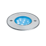 EGO ROND 9 LED BLEU - INOX photo du produit