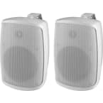 Enceinte PA,2x,100W,IP65,blanc photo du produit